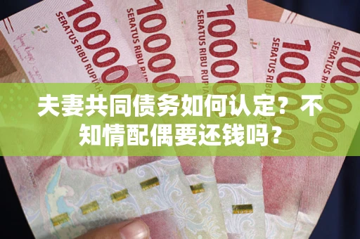 北京夫妻共同债务如何认定？不知情配偶要还钱吗？